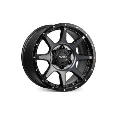 16X7 ROH ALLOY 6X139.7 ET30 TROPHY MATTE BLACK/MF/DARK TINT