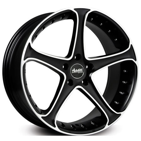 17X8 ADVANTI 5X114.3/115 30 GAUNTLET SATIN BLACK