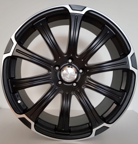 20X8.5 JH5014 BLACK MACHINE FACE PCD 5X114.3 ET 38 CB 73.1